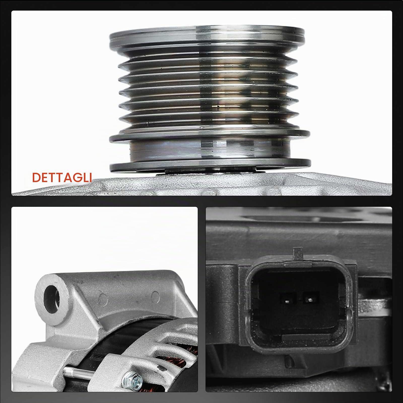 Frankberg Alternatore 12V 150A con puleggia a ruota libera 0125711011 | Compatibile con: M.i.n.i R.o.a.d.s.t.e.r R59, M.i.n.i Clubman R55, M.i.n.i R56, M.i.n.i Paceman R61, M.i.n.i Cabrio R57
