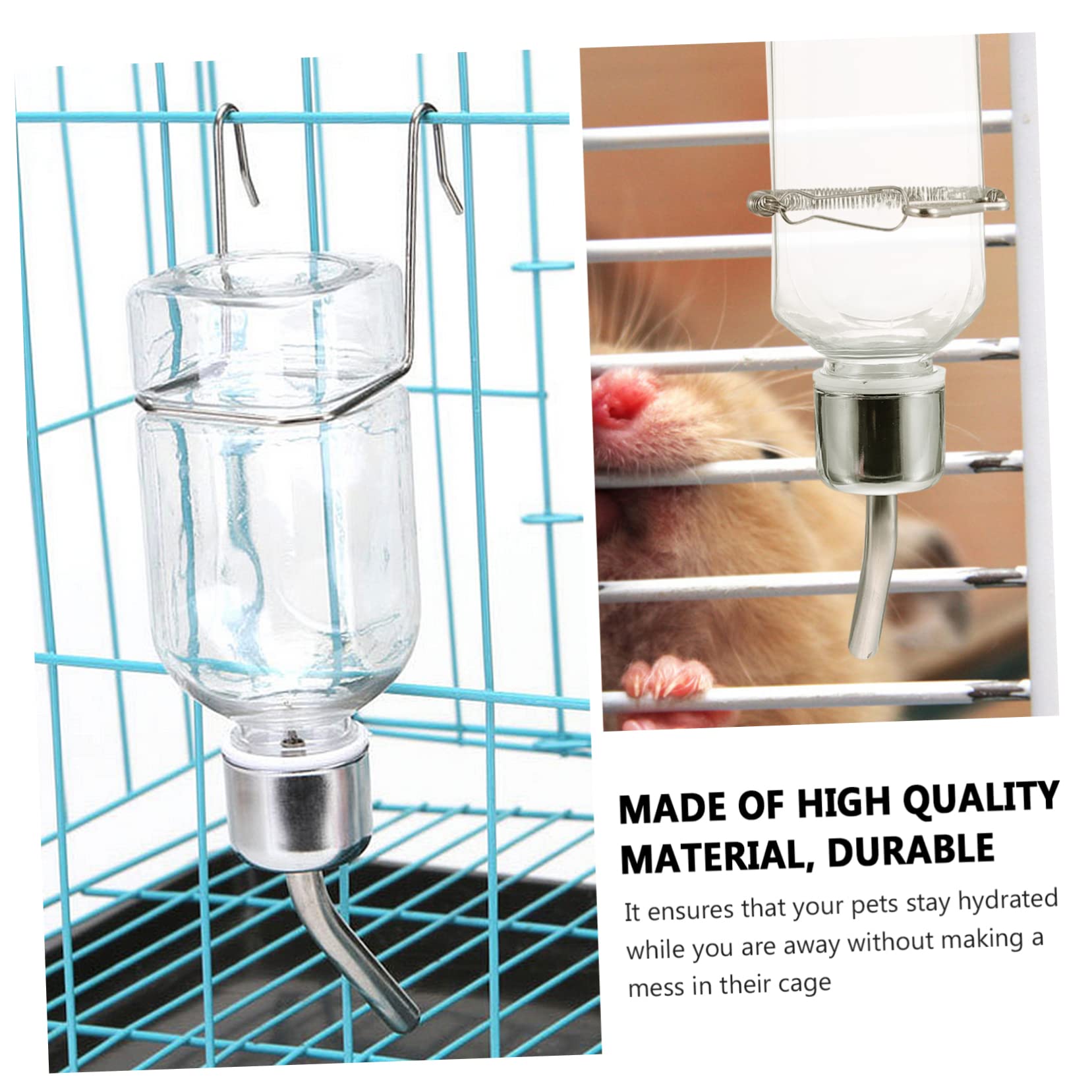 DOITOOL 6piezas Botella De Agua Colgante para Bebedero Automático para Conejos y Hámsteres Dispensador De Agua Antigoteo Accesorio De Cuidado Animal