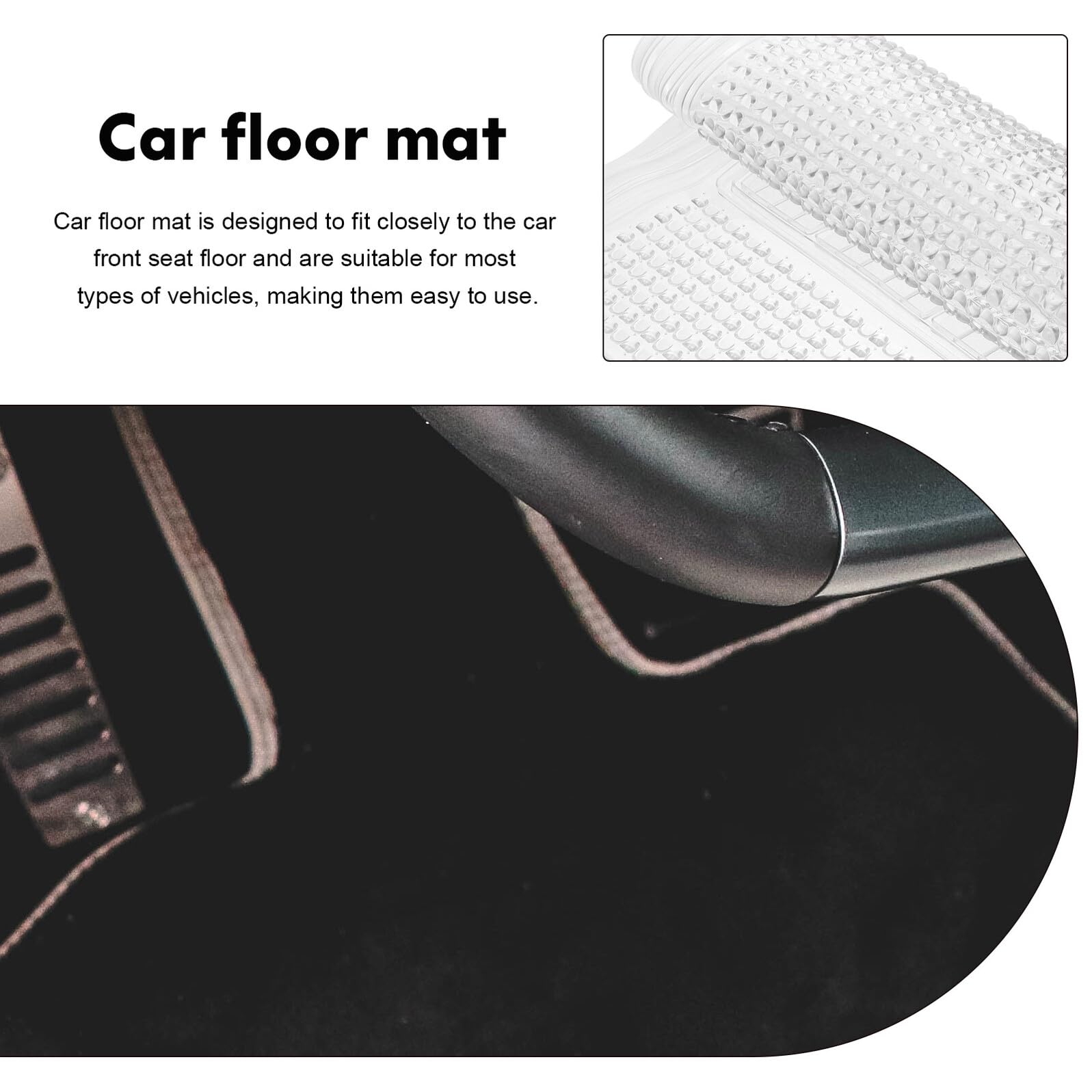 Healeved Silikon-fußmatte Für Auto-vordersitze Autofußmatten Zum Schutz Vor Schlamm Und Flecken Passgenaue Fahrzeugfußmatten Für Innenraumreinigung