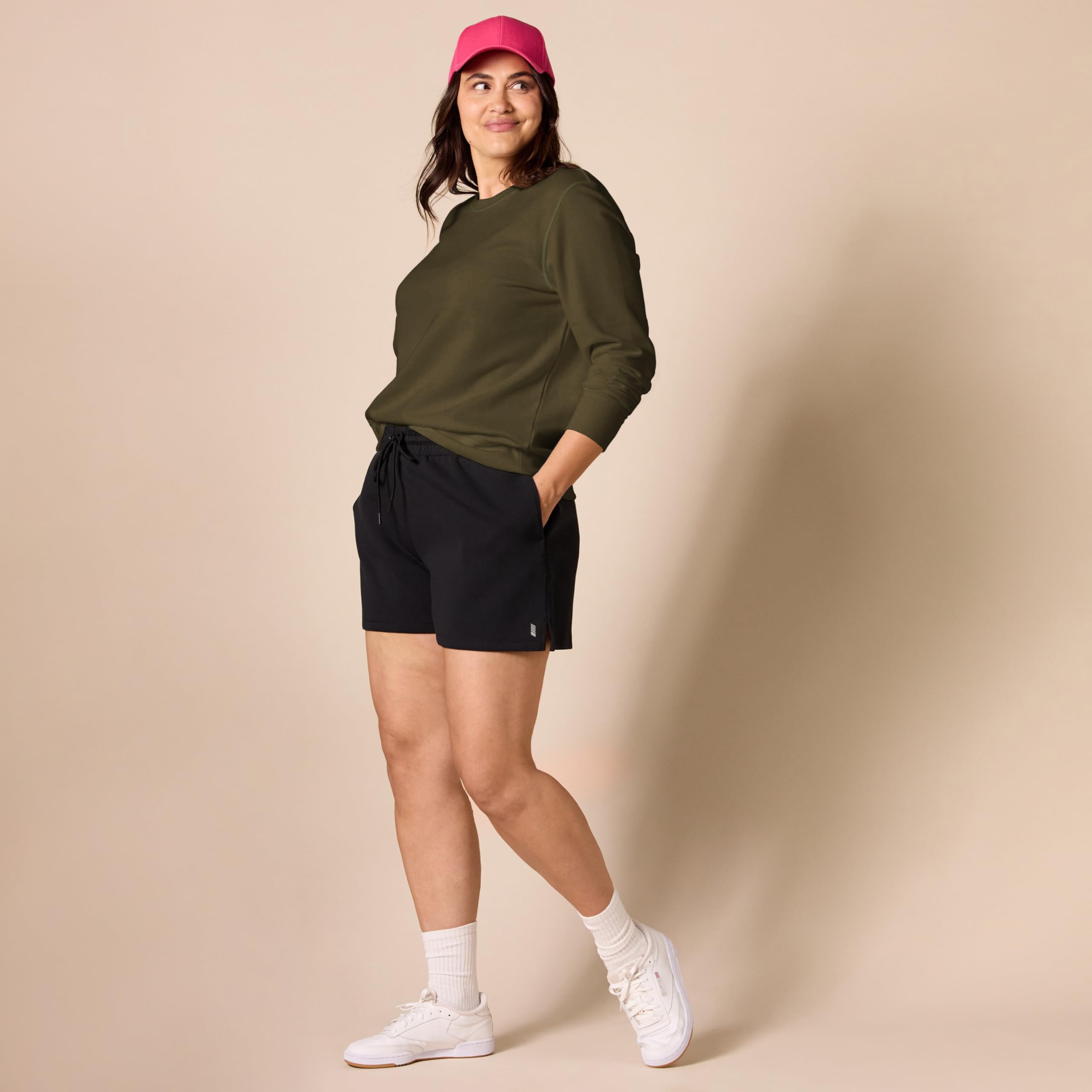 Amazon Essentials Mujer Sudadera con Cuello Redondo de Forro Polar (Disponible en Tallas Grandes) — view 109
