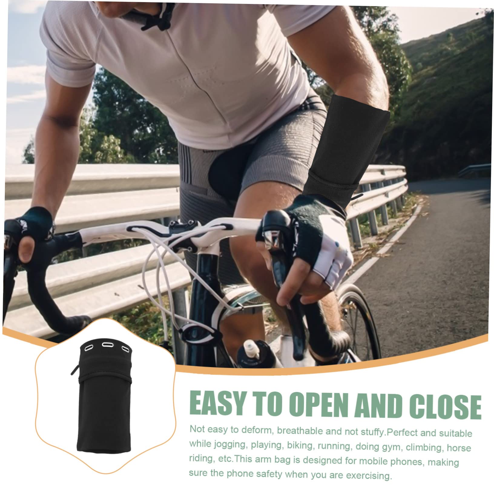 INOOMP 5 Pezzi Borsa Universale Per Cellulare Da Uomo Borsa Sportiva Da Braccio Con Cerniera Custodia Per Telefono Da Corsa Materiale Confortevole Per Il Fitness