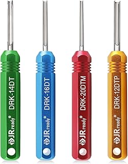 JRready ST5231-1 Deutsch Pin Removal Tool for Deutsch Size 12 16 20 Solid Contacts Wire Gauge 12-22 AWG,Terminal Release Tool Kit for Deutsch DT, DTM, DTP, DTHD, and HD Series Connectors