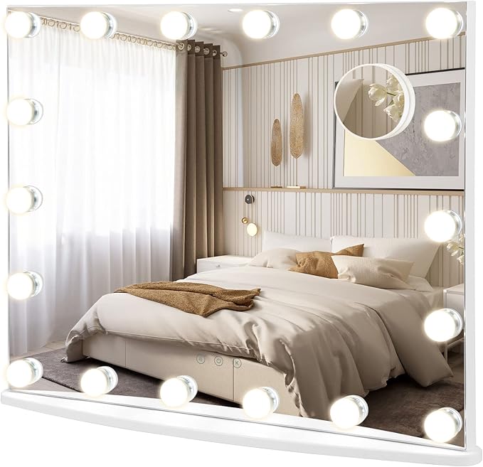 Giantex Vanity Mirror with Lights, Large Makeup Mirror with 18 Dimmable