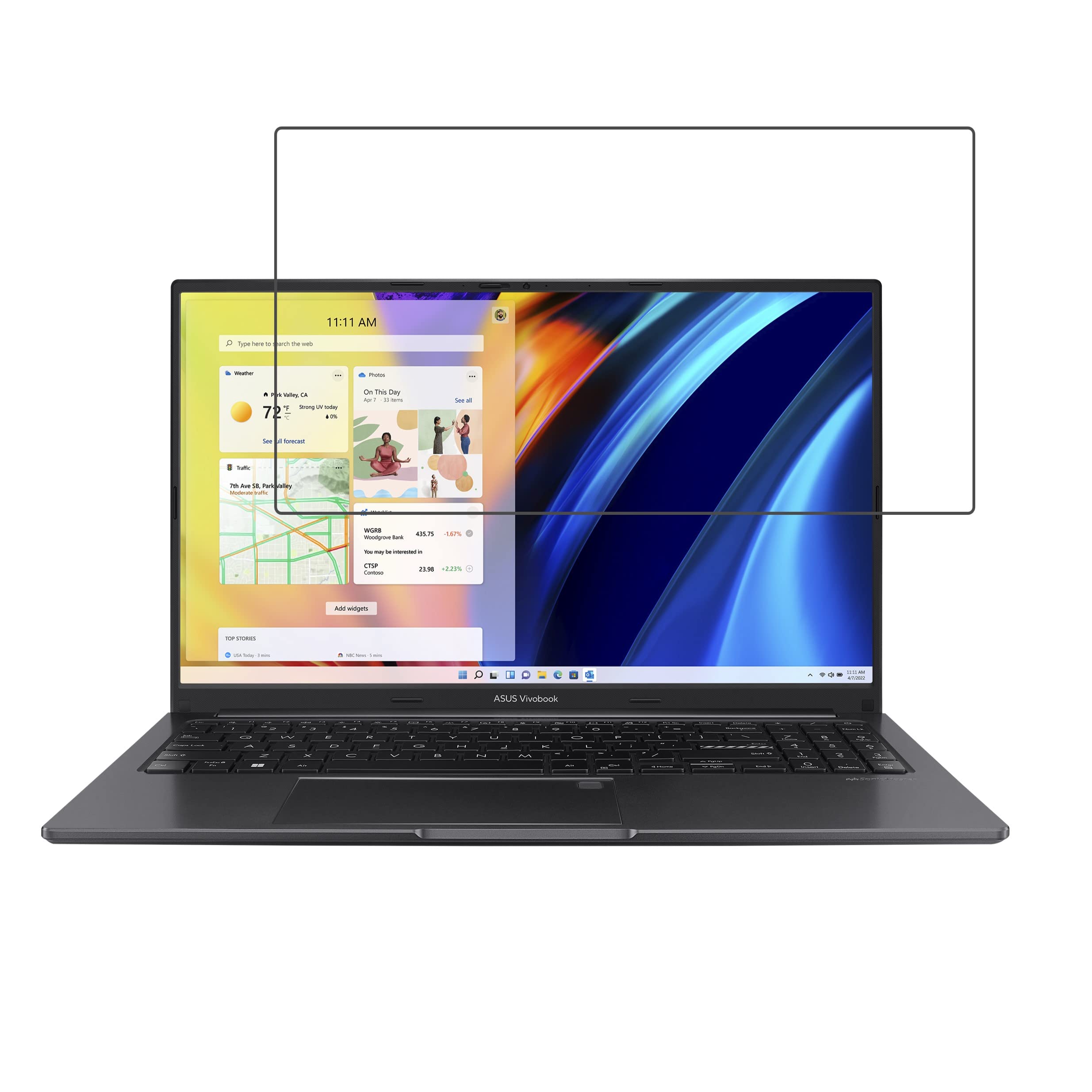DVTECH® 9H Crystal Clear unbreakable laptop Screen protector for Asus Vivobook 15 OLED (X1505) (15.6 inch) (Not a Tempered glass) (B0C3HB5Z1X) Amazon Price History, Amazon Price Tracker