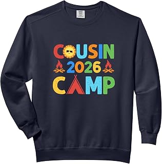 Cousin Camp 2026 Camping Crew Summer Vacation Cousin Comfort Colors Adult Sweatshirt