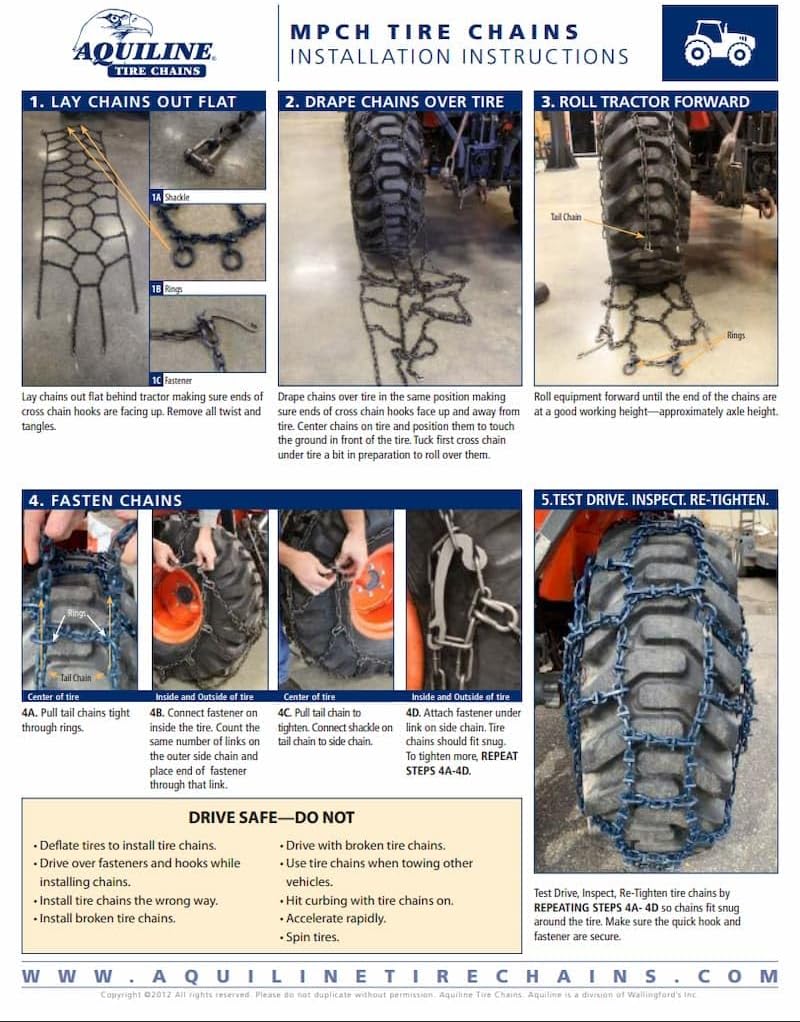 TireChain.com 14-17.5 Talon Tractor Chains