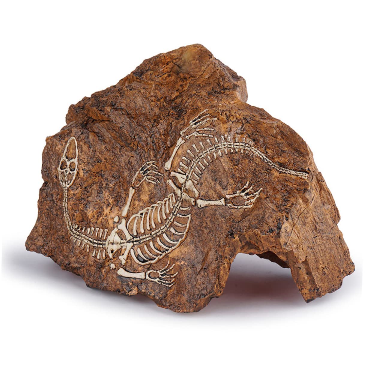 Hohopeti 1pièce Décoration Aquarium Crâne Résine Ornement Lifelike pour Poisson Et Plantes Aquatiques Statue De Pierre Naturelle pour Aménagement Paysager De Réservoirs Aquatiques
