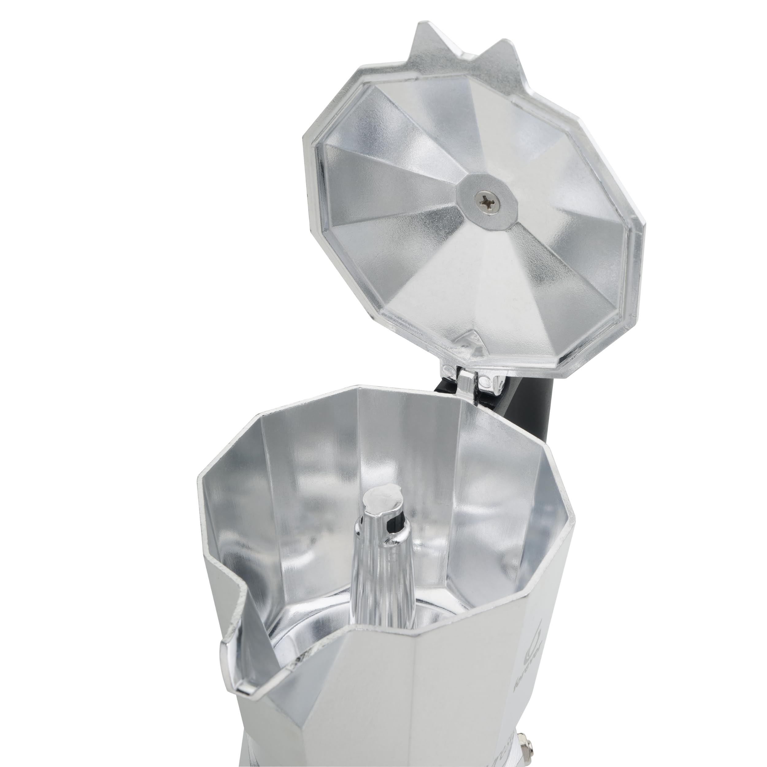 Caffettiera Moka Forever Miss Moka Prestige 3 Tazze Alluminio Con Manico Legno Radica