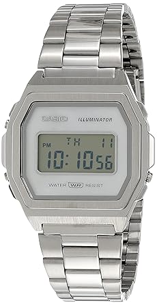 silver casio vintage watch
