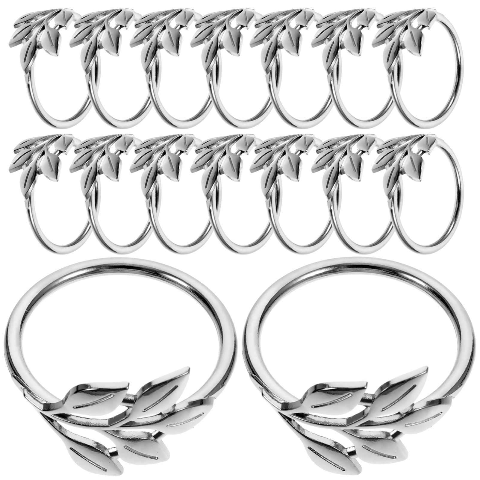 Mikinona 5 Sätze Teiliges Napkin Rings Aus Metall Mit Design Serviettenringe Für Tischdeko Festliche Dinner Hochzeiten Und Familienfeiern Langlebig Und Stilvoll 20 Stück * 5