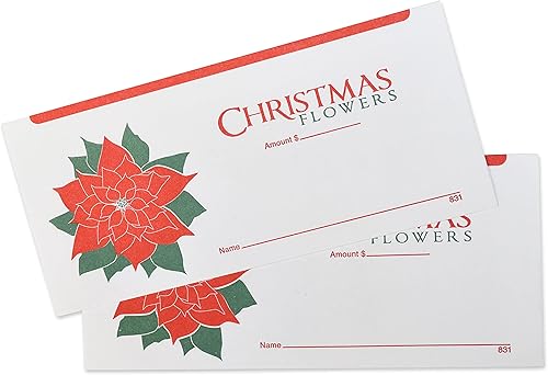 Miniatura 2 de Sobres de ofrenda de flores de Navidad para iglesia (100)