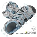 Dannto Women's Sport Hiking Sandals Closed Toe Athletic Water Shoes, Beige, 8 gallery image