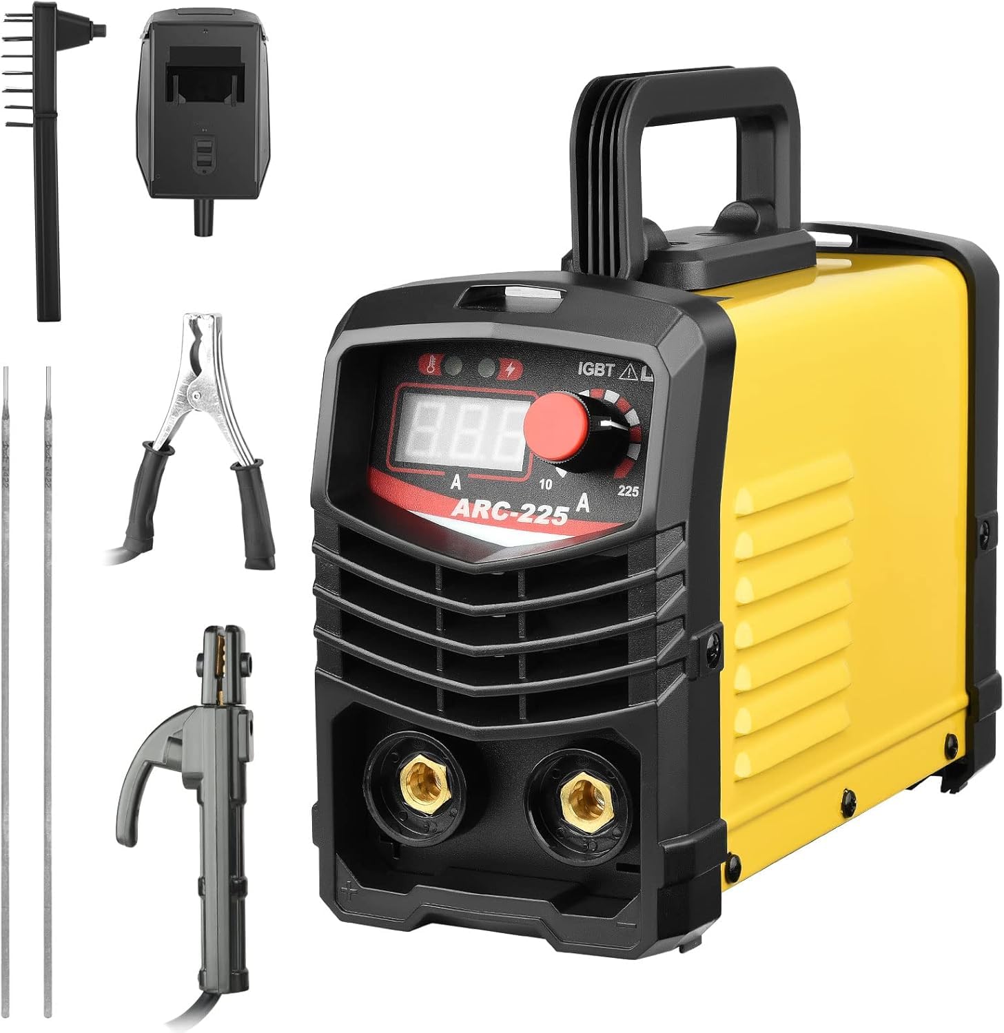 Soldador Inverter,225A MMA Maquina Soldar ARC IGBT Soldador de ARCO 220 V Máquina de Soldar Digital LCD Soldador Electrodo Portatil Grupo de Soldar