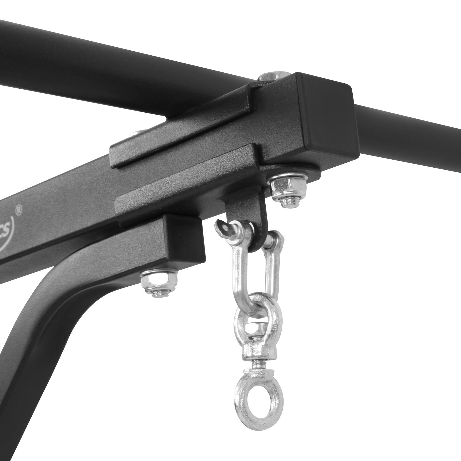 Physionics® Barra per Trazioni con Supporto da Sacco da Boxe - 2 in 1, Parete, Carico 100 kg - Sbarra di Sollevamento, Pull Up Bar, Staffa per Sacco Pugilato, Arti Marziali, MMA, Kick Boxing