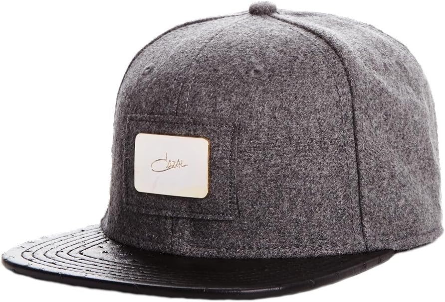 Cazal Legends Ostrich Buckleback Snapback Hat Light Grey/Black