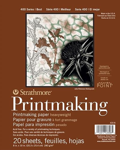 Strathmore Printmaking Paper Pad 8"X10"-20 Sheets -62433800