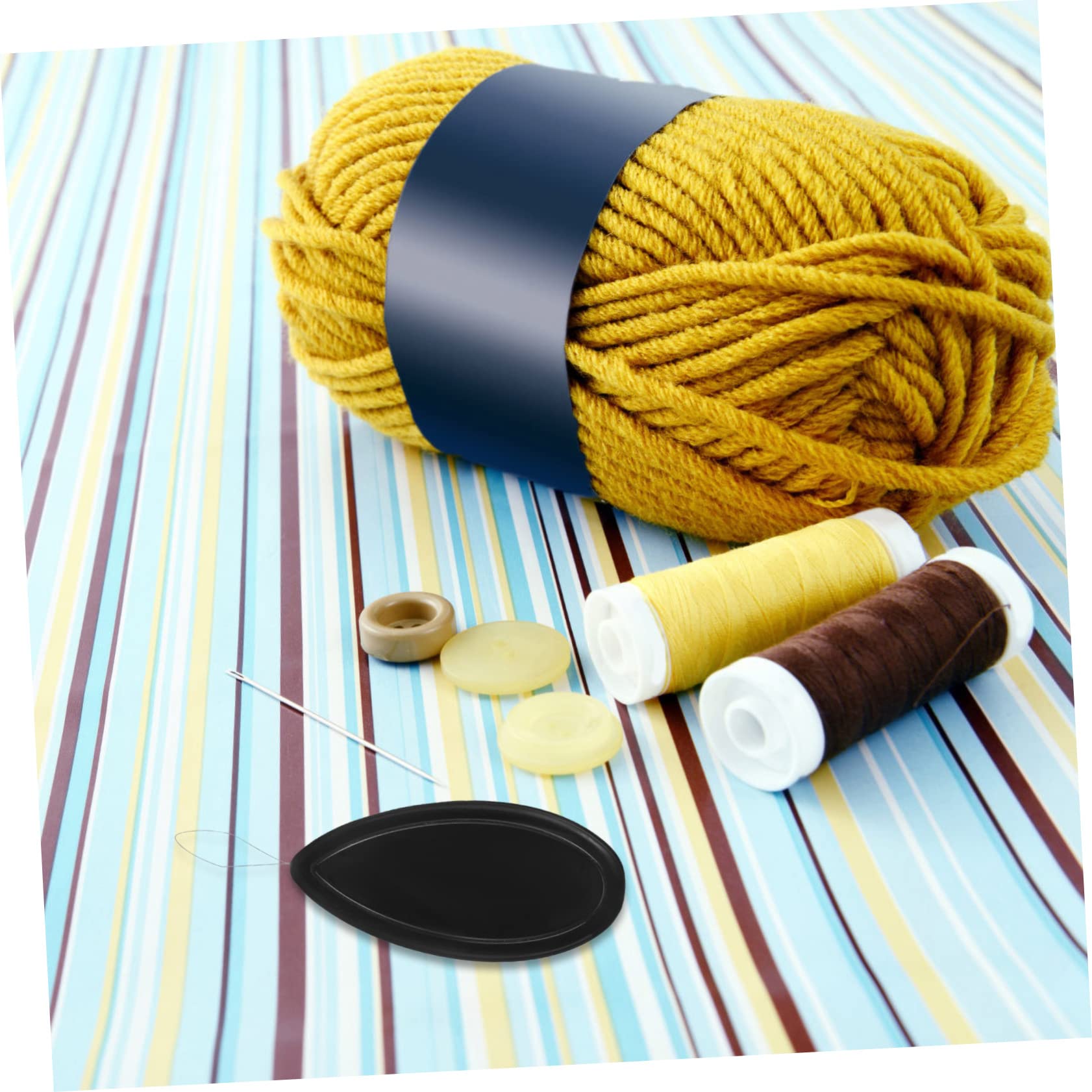 Artibetter 4 Set Aghi per Filo di Perline Ago Filo per Cucire Prodotti per Cucire Adulti Mano Aghi A Punto Incrociato Strumento di Filettatura Manuale Plastica Black 20 Pezzi*4