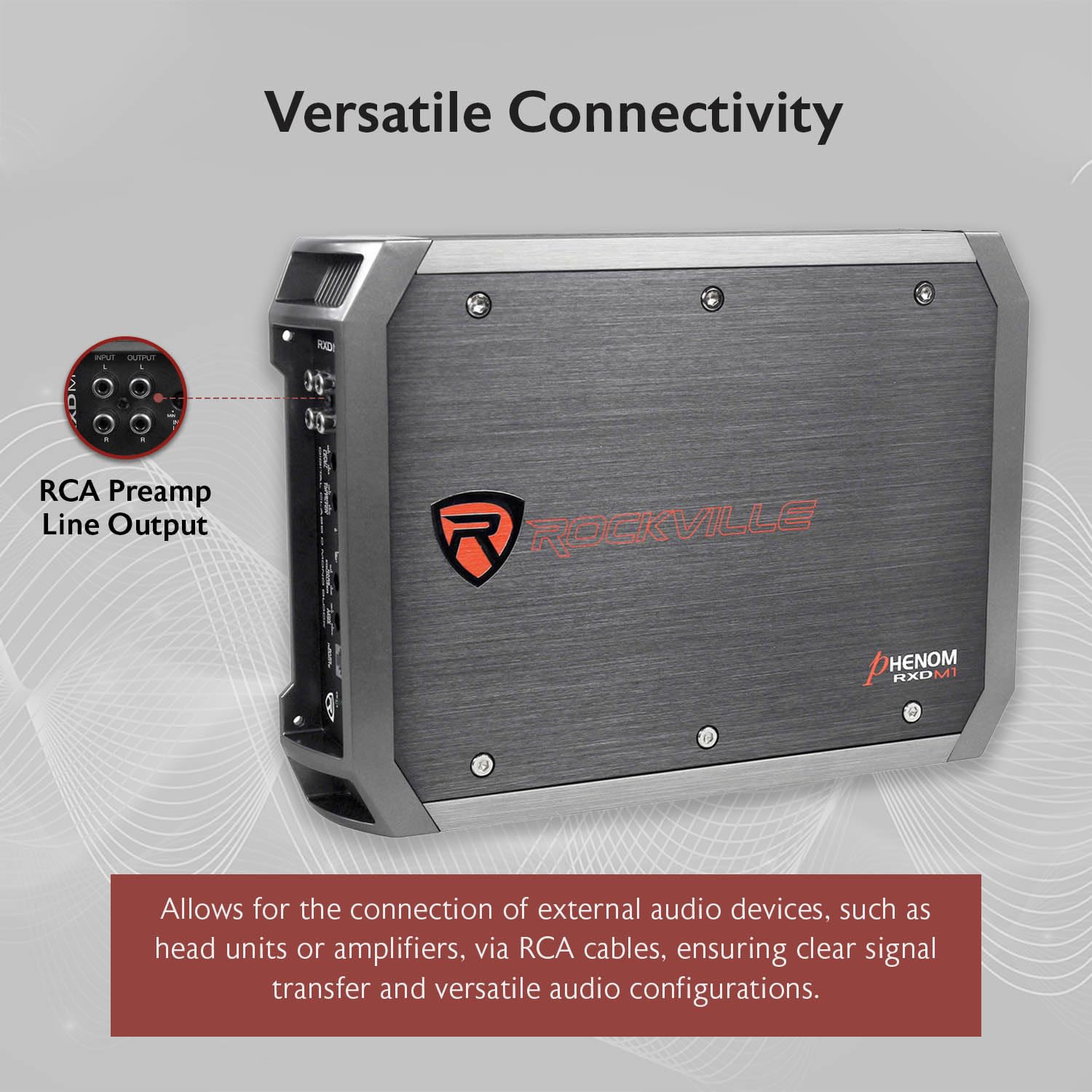 Amazon.com: Rockville RXD-M1 2000W Mono 1-Ohm Car Amplifier, Dyno