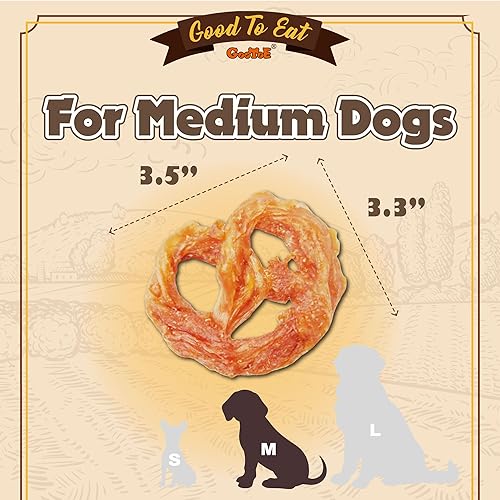 Vista 13 de Gootoe Tendones de pavo para perros, golosinas hipoalergénicas para perros, alternativa de cuero crudo, masticables de larga duración