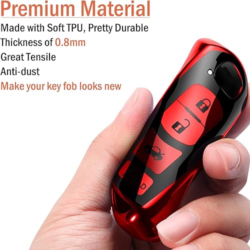 Miniatura 7 de Funda para llave de Mazda, cubierta para llavero para 2017 2018 Mazda CX-5 CX5 6 3 Miata MX5 Smart 4 botones premium suave TPU protección completa
