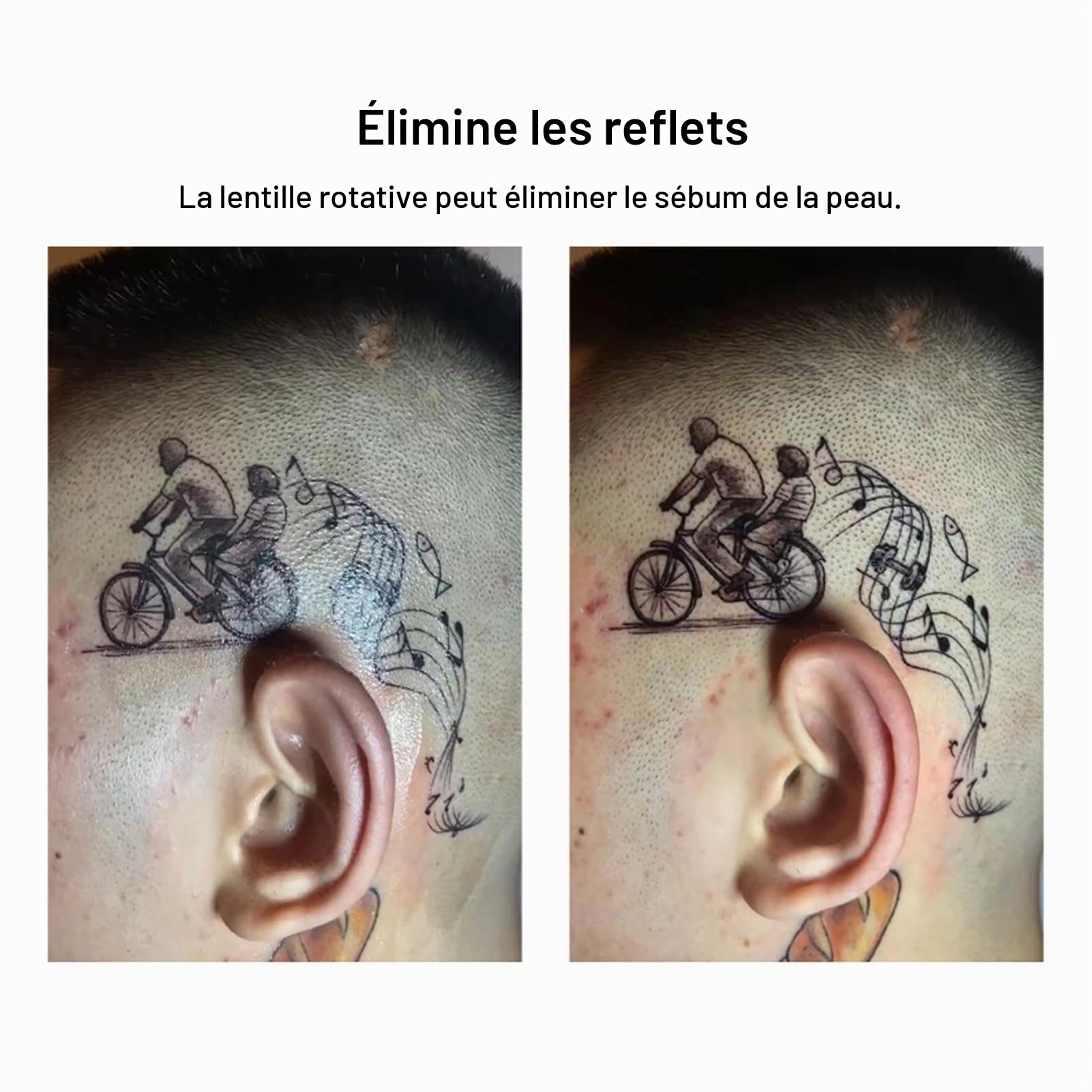 Éclairage LED de Photographie, Lumière de Photographie de Tatouage, Lumière Rechargeable sans Fil avec 180 Puces LED, Température de Couleur et luminosité Réglables, Lampe pour
