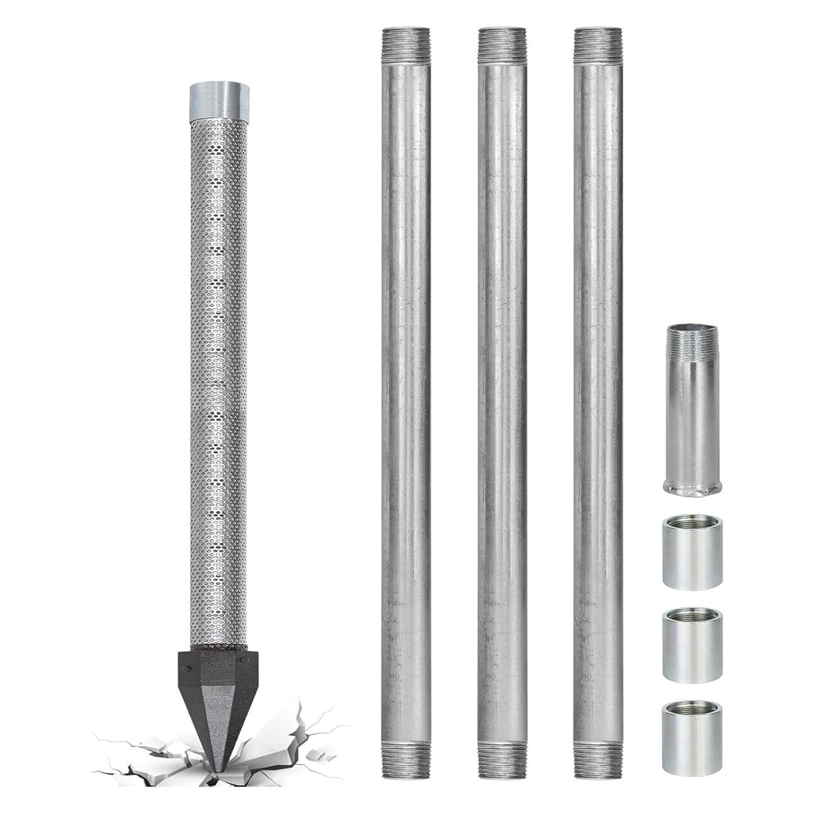 Manual Artesian Well with Strike Tip and Stainless Steel Filter - Economic Solution for Irrigation Gardens Agricultural Spaces