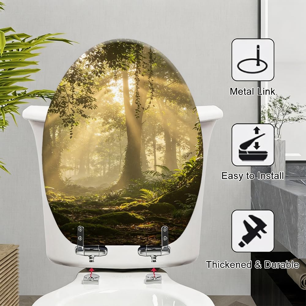 Rainforest, deska sedesowa w formacie A5, do standardowej łazienki