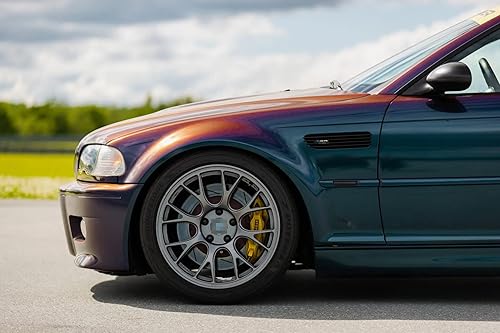 Miniatura 6 de iJDMTOY Guardabarros de lente ahumada ámbar Full LED secuencial parpadeo lateral intermitente luces indicadoras compatibles con BMW 2001-2006 E46 M3