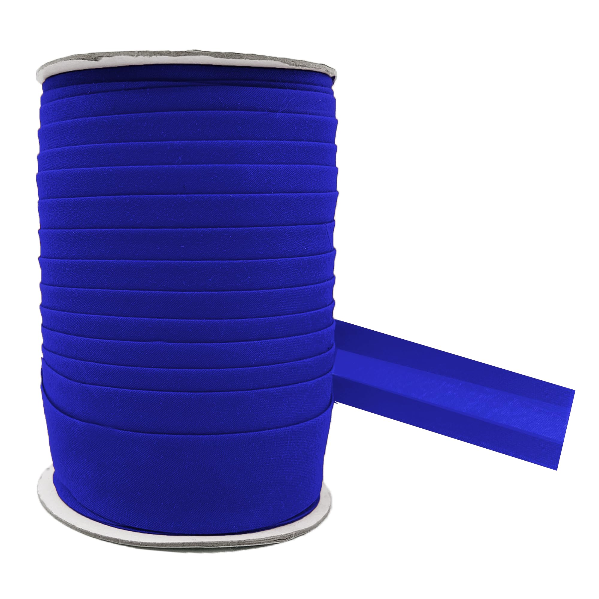 Mandala Crafts 1 Inch Fabric Single Fold Bias Tape for Sewing Piping Hemming - 40 Yds Blue Bias Tape Blanket Quilt Bias Binding Tape - Seam Binding Tape