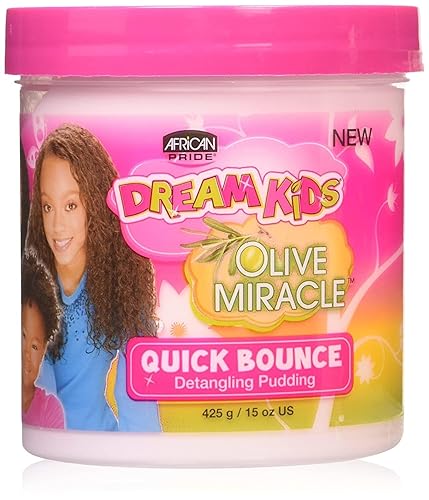 Miniatura 4 de AFRICAN PRIDE Dream Kids Olive Miracle Quick Bounce - Pudín desenredante, 15 onzas