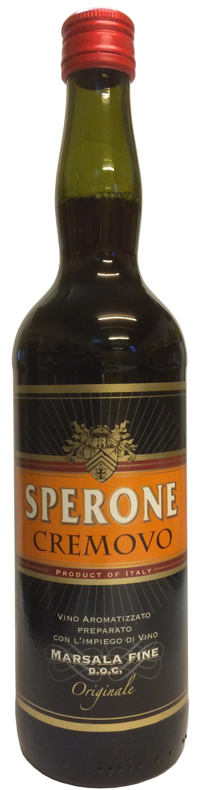 Cremovo Marsala Sperone 0,75 L - Vino Aromatizzato all´Uovo - Aromatisierter Wein mit Ei 14,9 % Vol. aus Italien