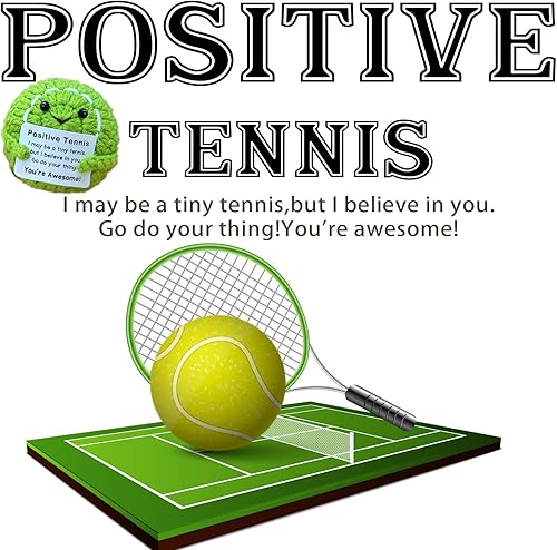 Miniatura 2 de Divertida pelota de tenis de ganchillo, regalos para los amantes del tenis, regalos de cumpleaños para hombres, mujeres, jugadores de tenni, apoyo