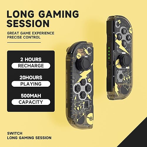 Miniatura 3 de SINGLAND Joy Cons for Switch Controllers, Wireless Joy Con Replacement Compatible for Switch Joycons, Left and Right Switch Controller Joycon