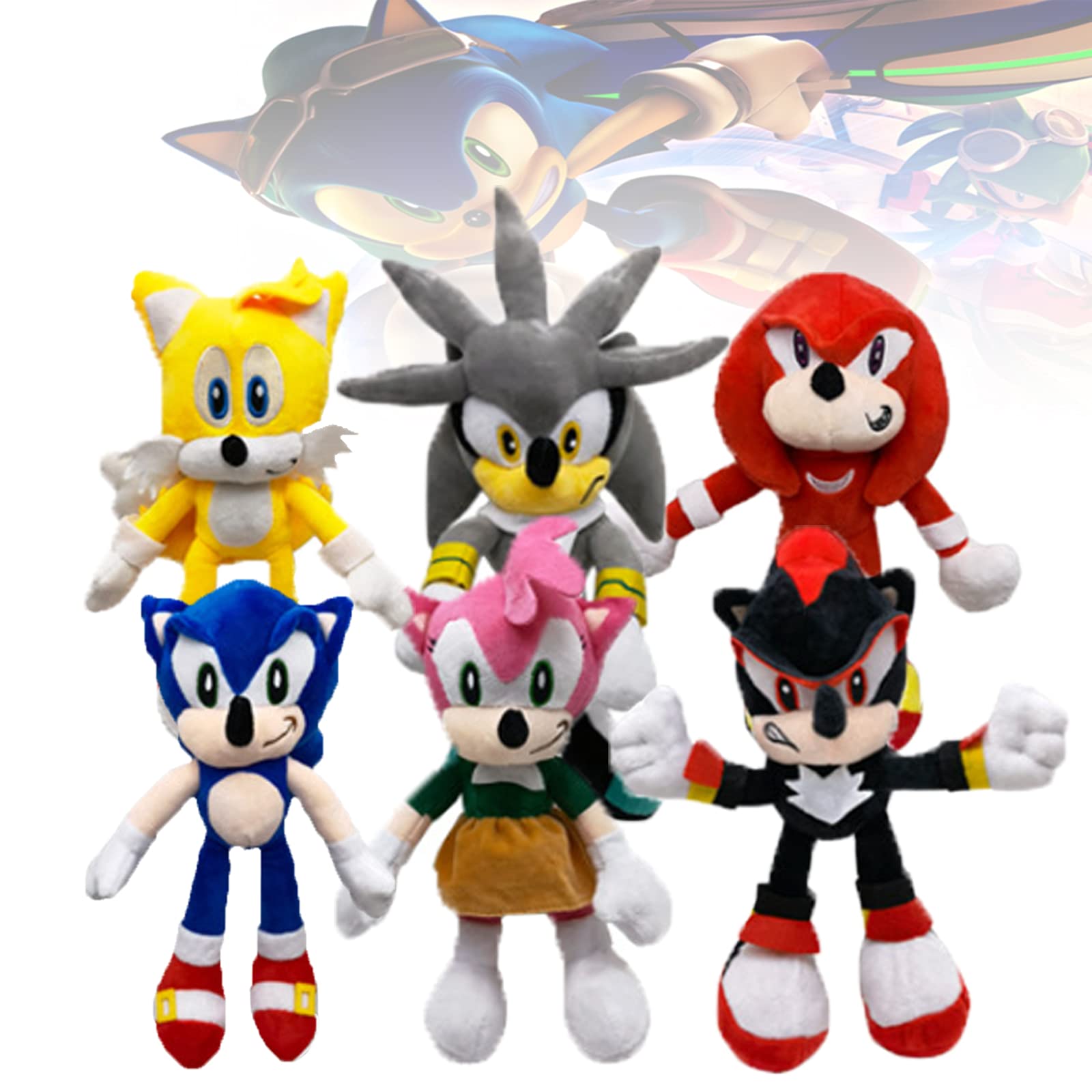 Buy 10.6/13.4in Toy Factory Sonic Plush,4Pcs Classic Vivid Sonic Plush Toys Set for Fans