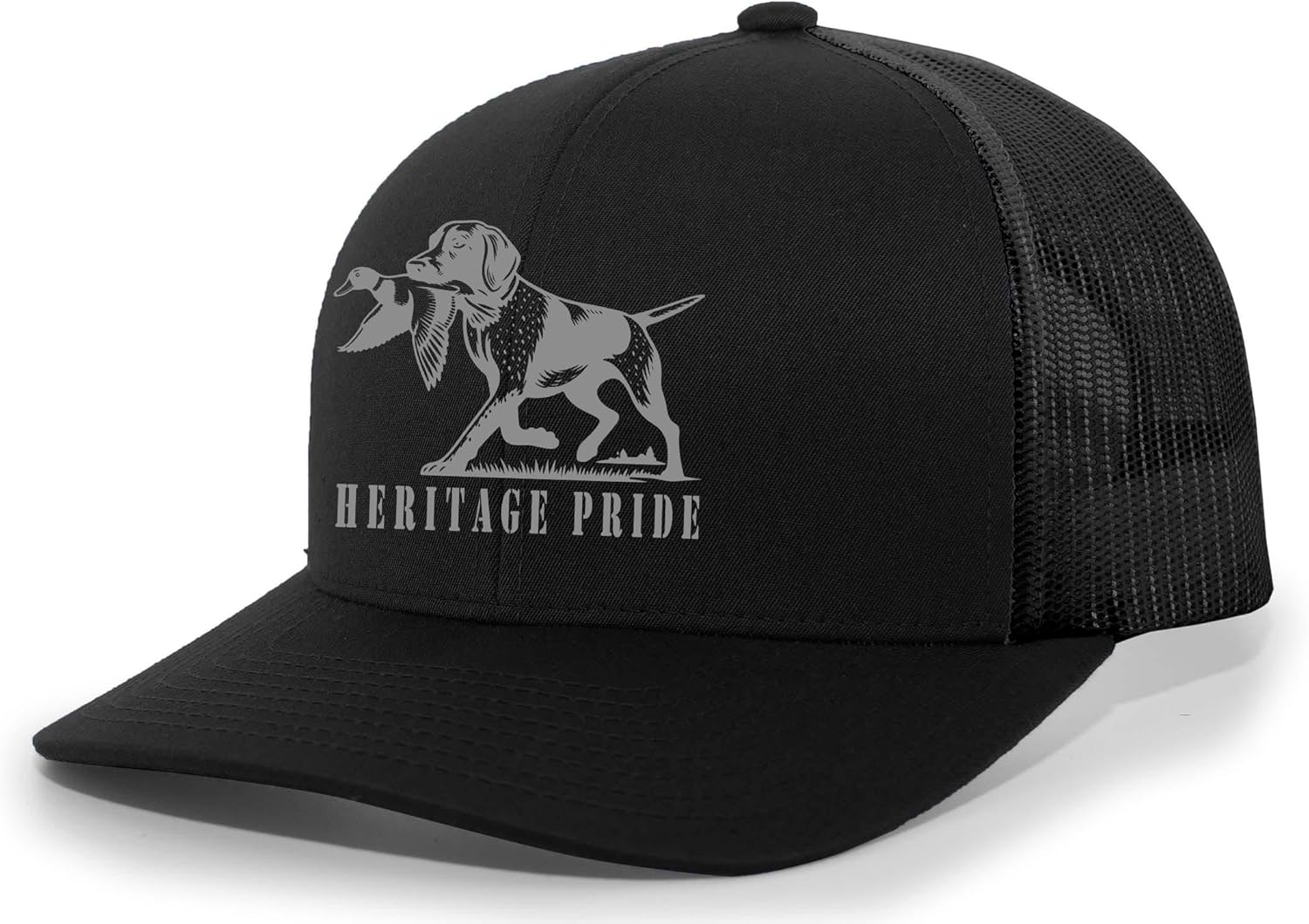 Heritage Pride Duck Hunting Dog Outdoors Hunting Mens Embroidered Mesh Back Trucker Hat