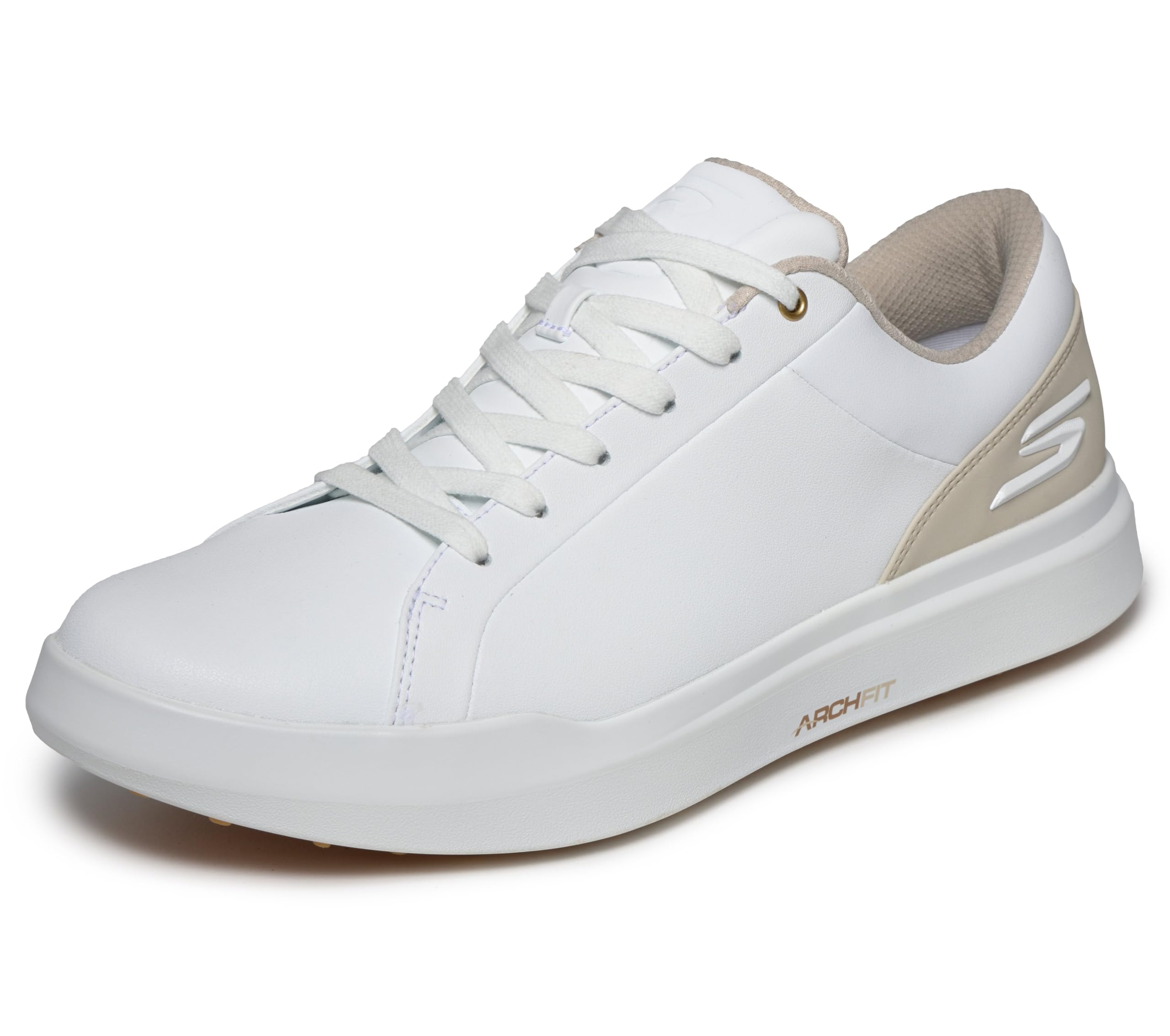 Skechers Men's Go Golf Drive 6 Trainers, White/Natural, 11.5 UK