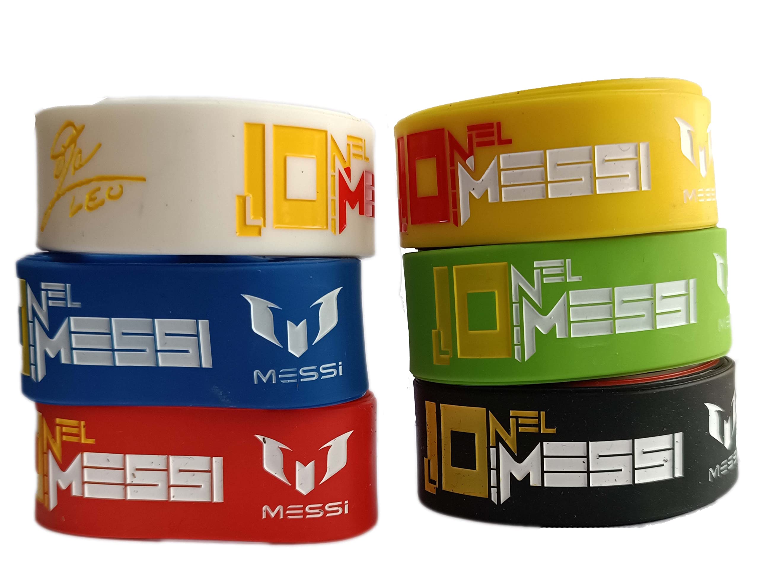 Wristband 30 mm Silicone Rubber Loop Band - Football Club - Lionel Messi (2) Assorted Colours (B0BPTDQB39) Amazon Price History, Amazon Price Tracker