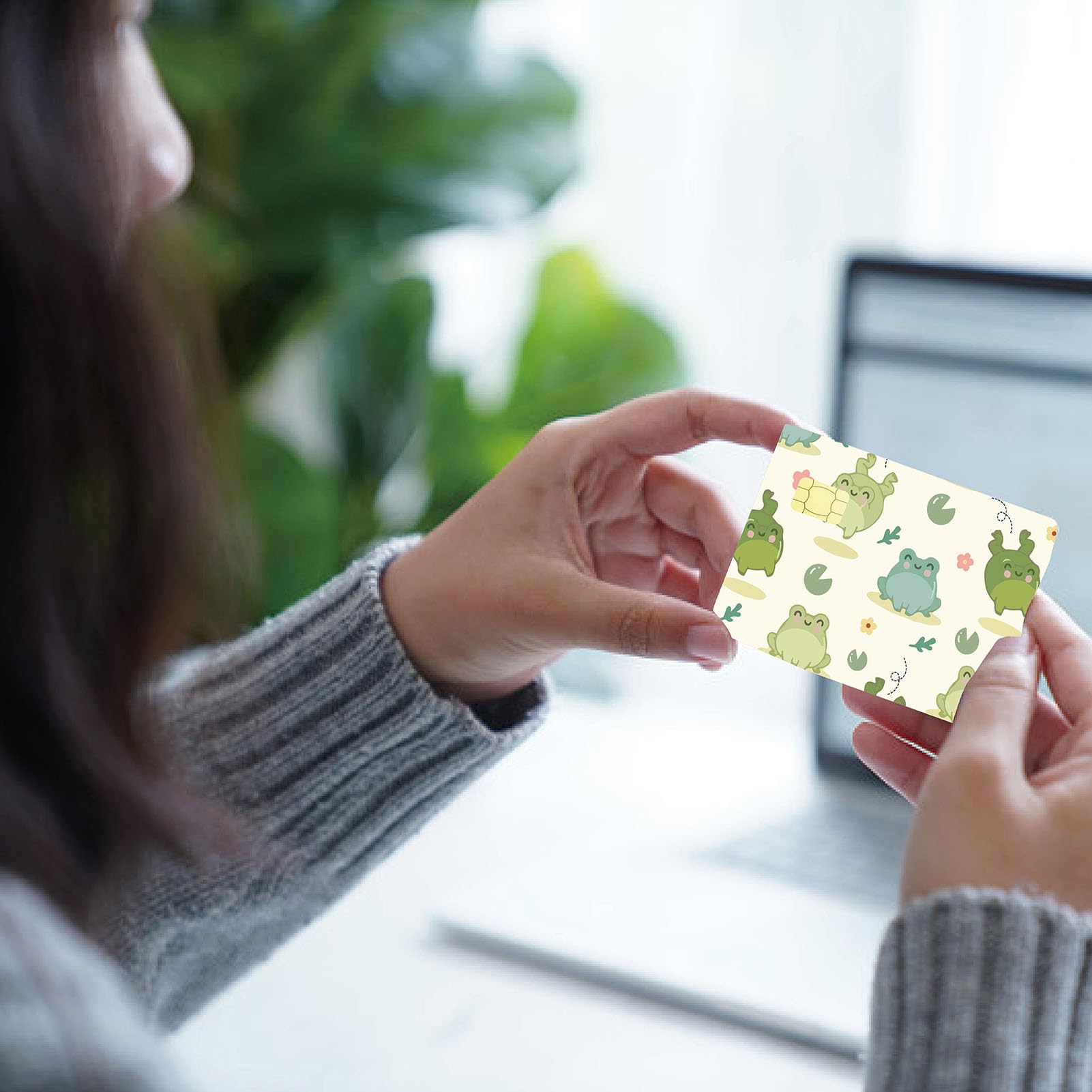 CREATCABIN Adesivi Per Carte Di Credito - Skin Impermeabili Con Stile Margherite, 4 Pezzi - Foto 4