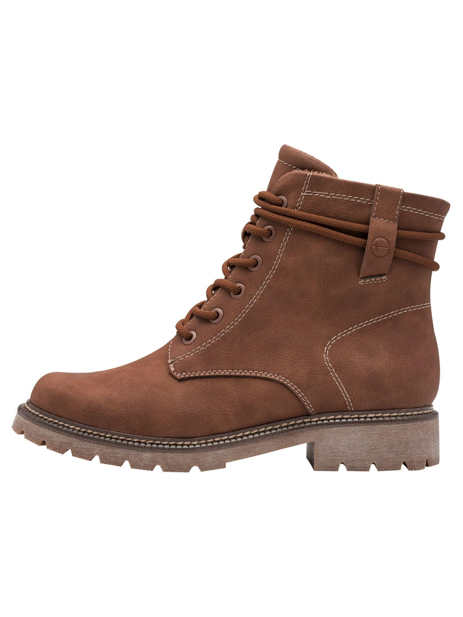 Tamaris Damen Lace Boot Flat 1-25262-45 Botas cortas al tobilloMujer
