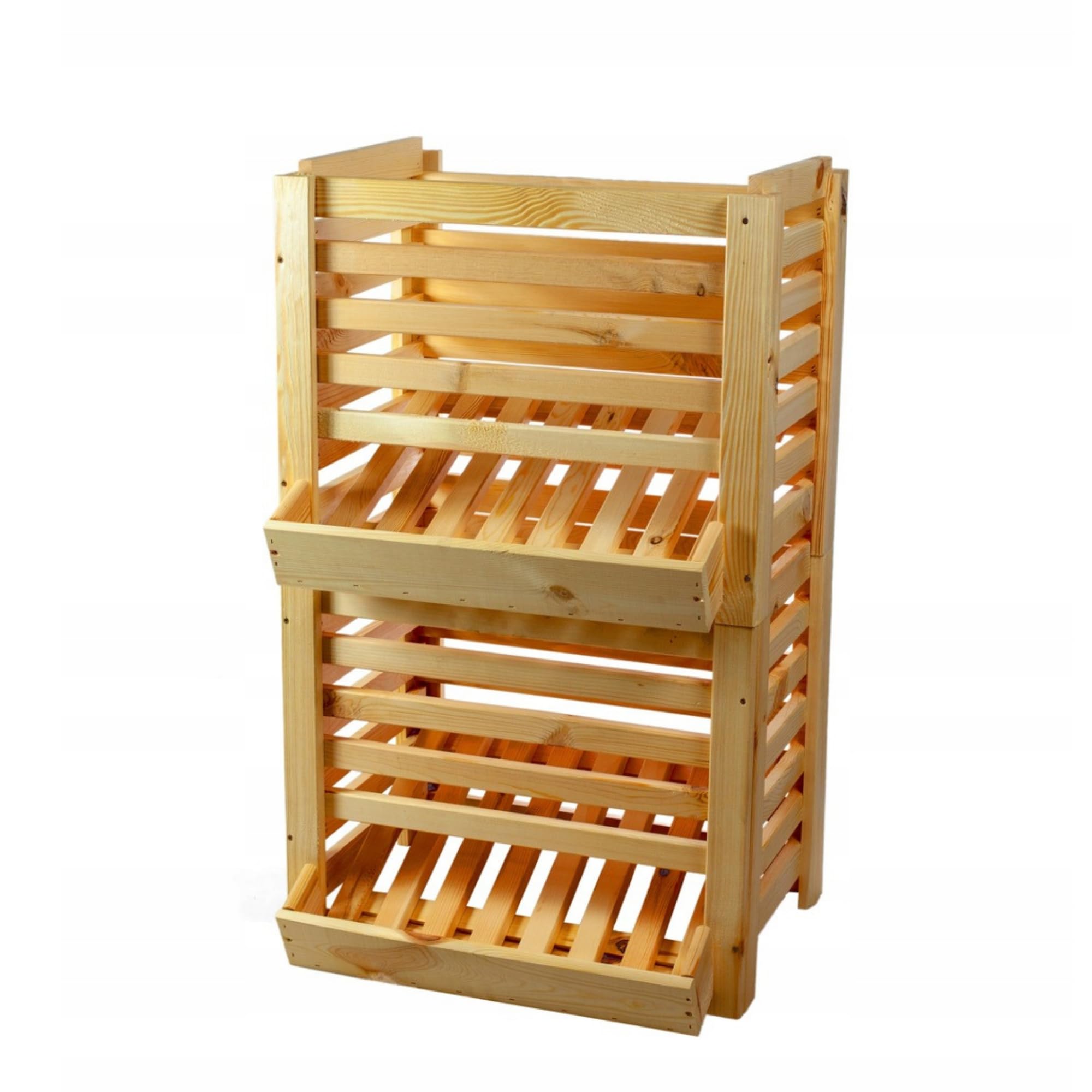 Caja Para Patatas De Madera 60x40x40 cm Caja De Almacenamiento Para Patatas Verduras Frutas Cebollas Cajón De Madera Para Cocina