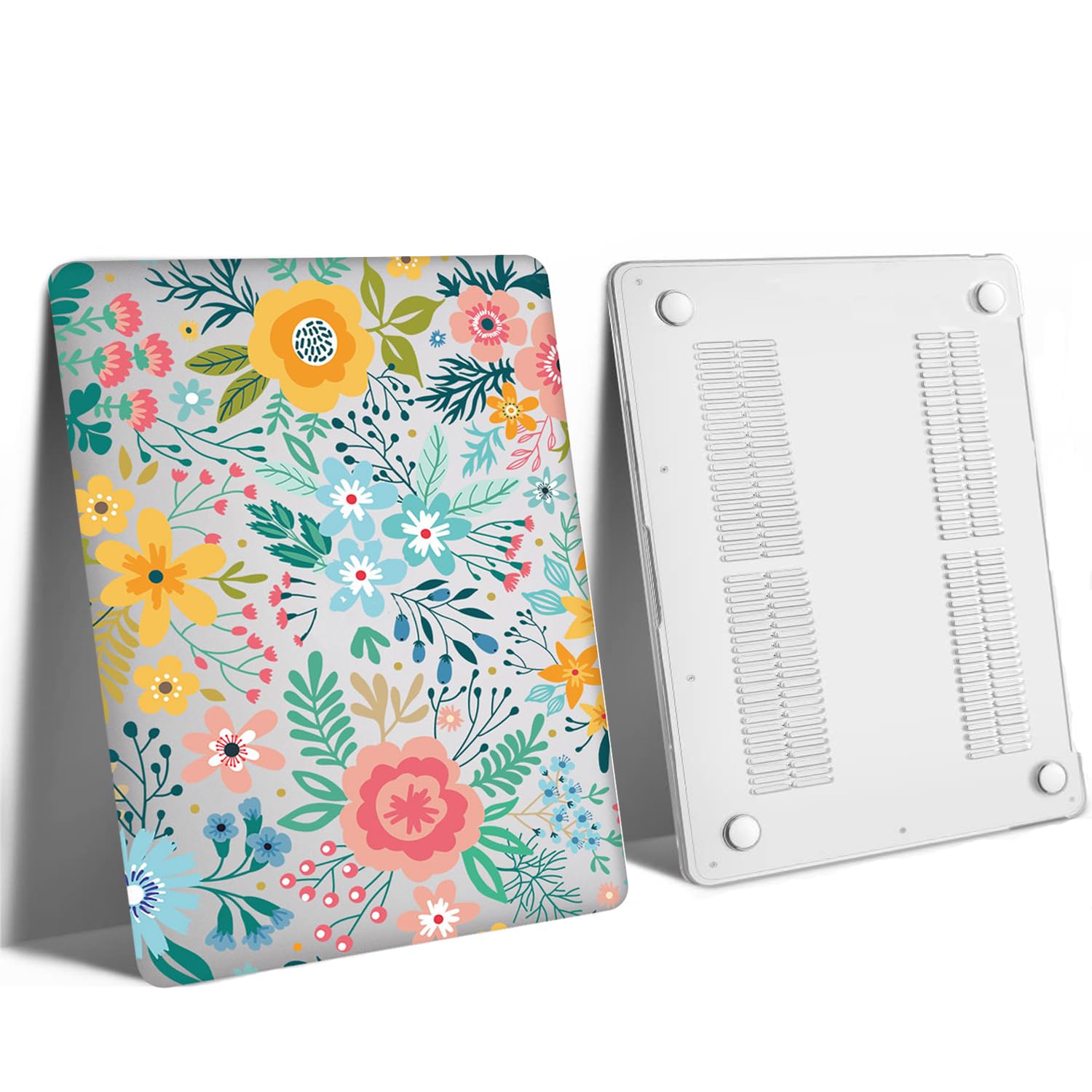 Laptop-Hartschale Für MacBook Pro 13 Zoll A1425 A1502 (2012-2015) – Lila Blumen-Design Mit Tastaturabdeckung