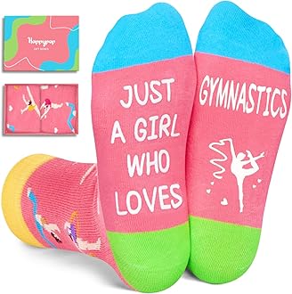 Novelty Socks for Teen Kids - Gifts for Gymnasts Cheerleaders Dancers Girls Preteen