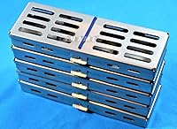 Vista 7 de Set of 5 Dental Sterilization Cassette Autoclave Tray Rack for 5 Instruments 7"X2.5" Sterilization Cassettes