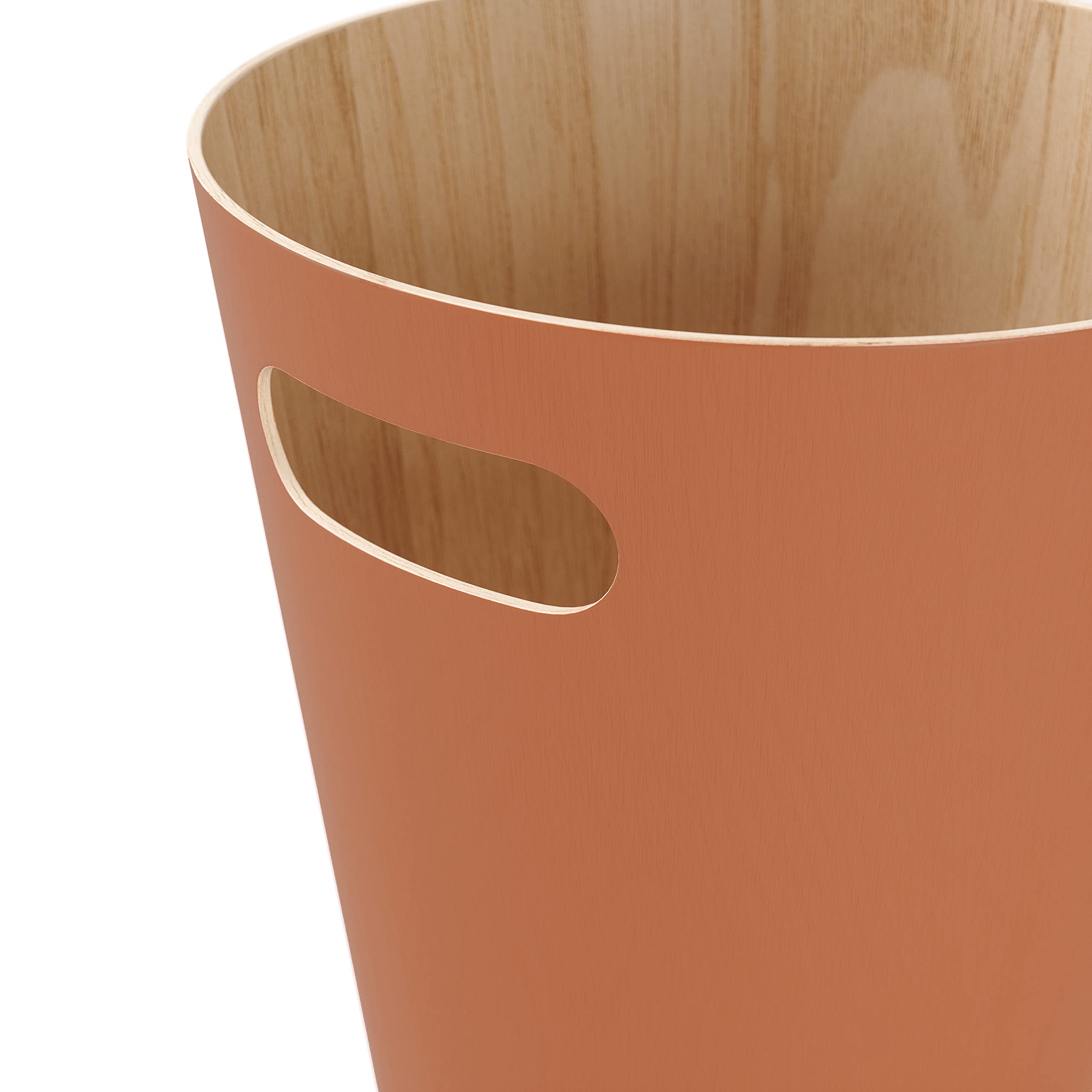 Umbra Woodrow nowoczesny drewniany kosz na śmieci, kosz na śmieci, kosz na śmieci lub kosz do recyklingu do domu lub biura, Sierra
