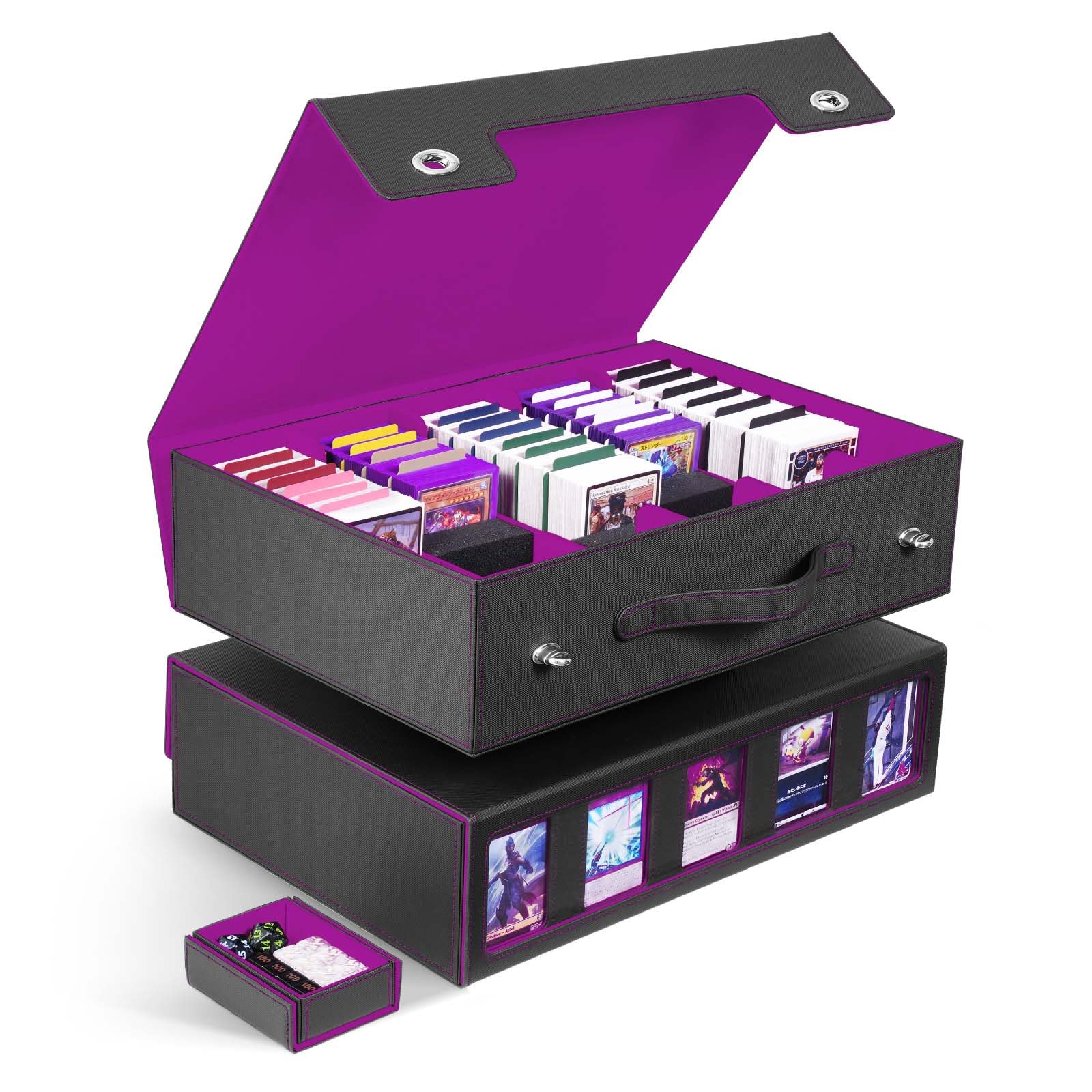 Amazon.com: ZLCA Trading Card Storage Box 5-Row with Handle, MTG