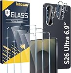 [3+3 Pack] Glass Screen Protector for Samsung Galaxy S22 5g, 9H Tempered glass, Ultrasonic Fingerprint Compatible, HD Clear, Case Friendly for Galaxy S22 glass Screen Protector