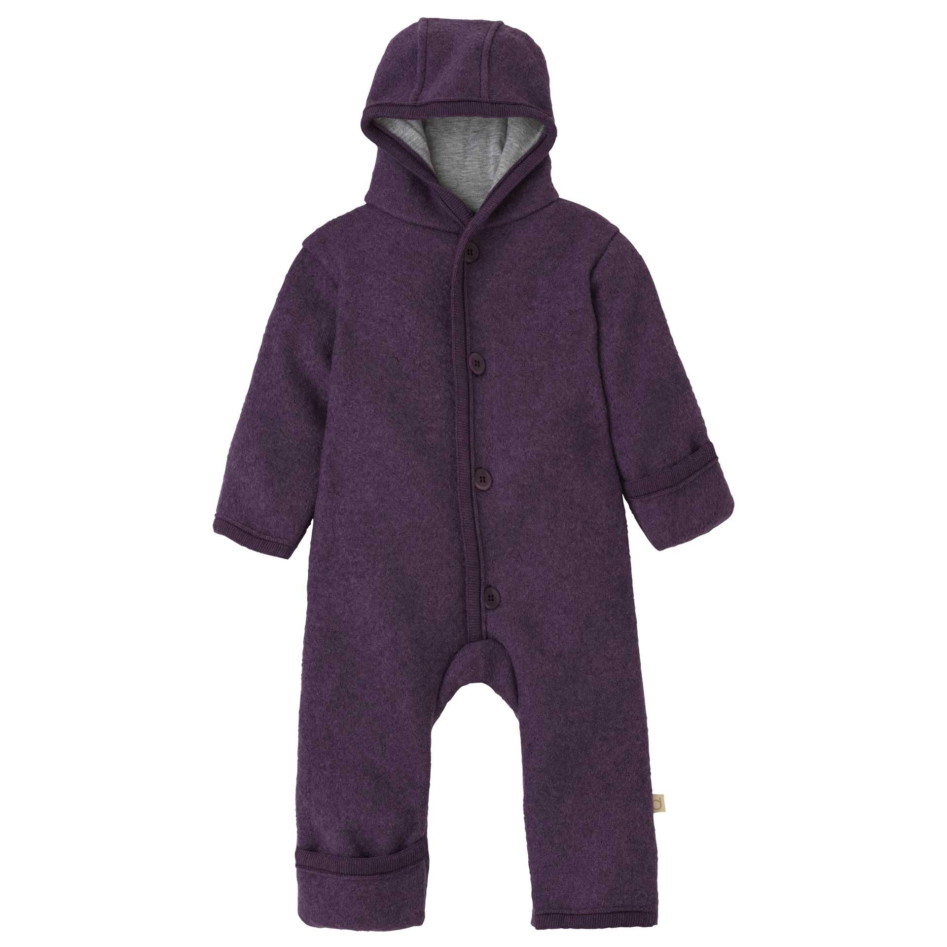 Disana WALK-OVERALL Baby & Bambini – 100% Bio Merino, lana walk – traspirante e piacevolmente caldo – unisex, taglia 50 – 104 – sostenibile & equo – con polsini – Made in Germany