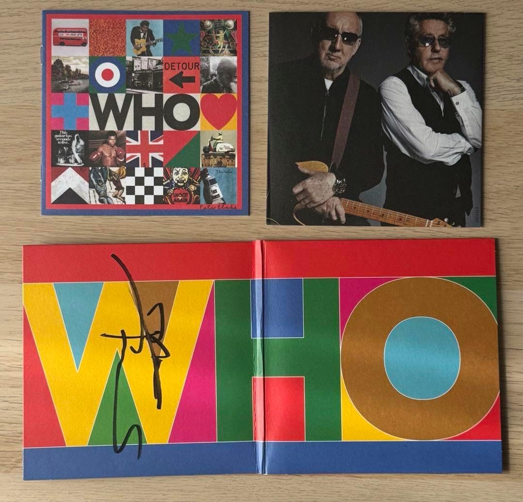 ピート・タウンゼント直筆サイン入りCD THE WHO ピート・タウンゼント直筆サイン入りCD THE WHO ザ・フーの