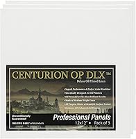 Vista 49 de Centurion Paquete de lienzo de lino imprimado al óleo profesional de lujo, incluye 48 paneles de lona de tamaño pequeño para artistas, estudiantes