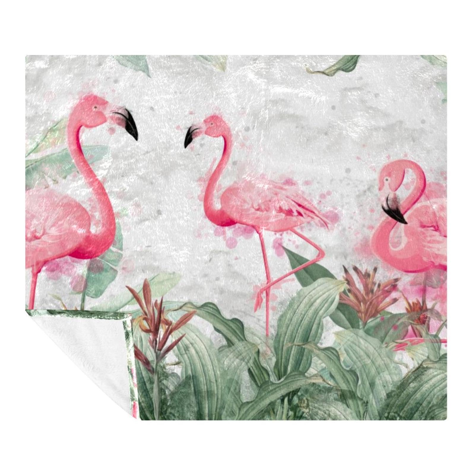 Couverture microfibre de qualité supérieure au design tropical élégant 150x200 cm